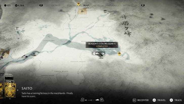 Season’s Colors Sumi-e Map Image