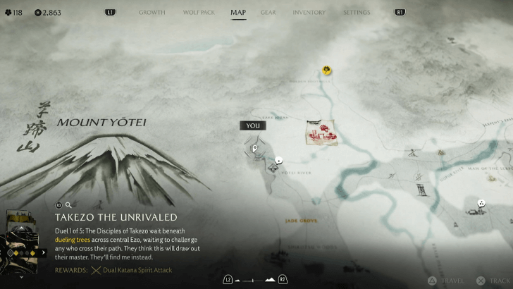 Duel Before The Mountain Map Image