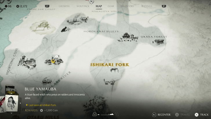 Blue Yamauba First Location