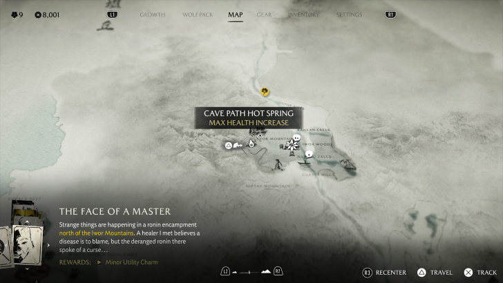 Cave Path Hot Spring Map Image