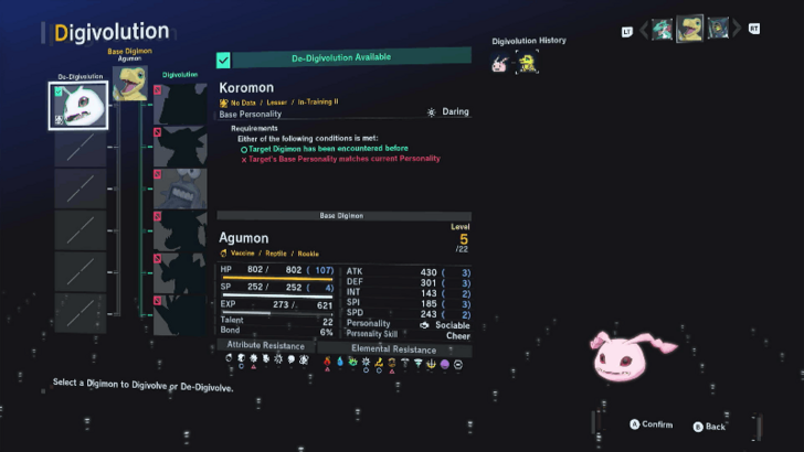 De-Digivolve to Koromon