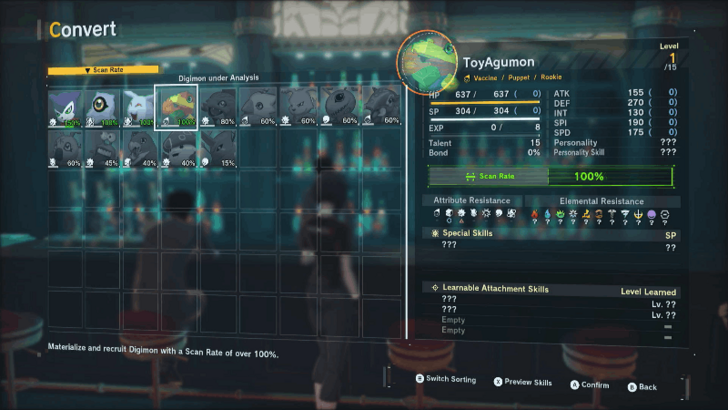 Convert Digimon Screen