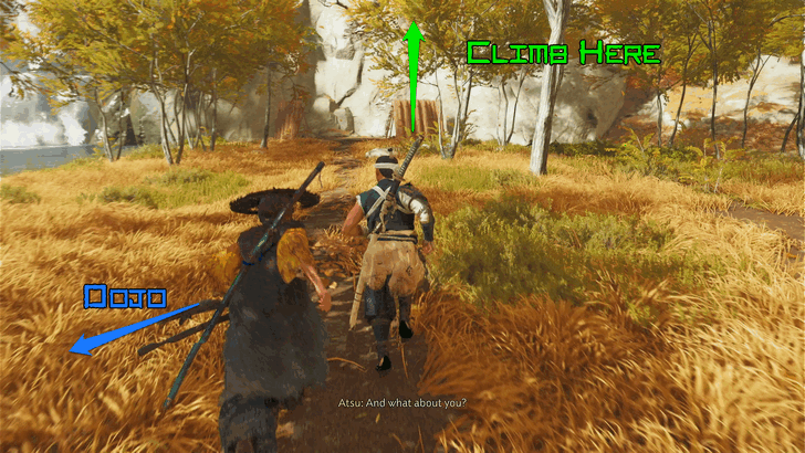 Ghost of Yotei Climb Up the Mountain