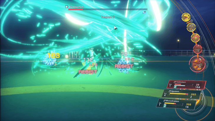 Defend When Kuwagamon’s HP is Half