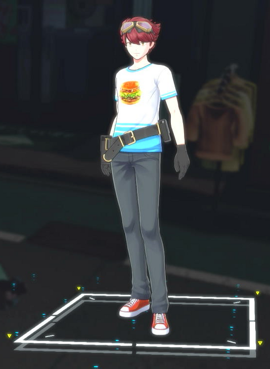 Burger Shop T-Shirt Male Costume