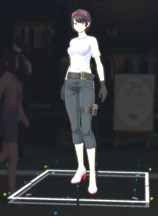 Plain T-Shirt Female Costume