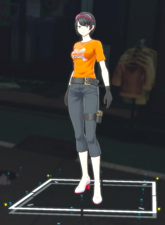 Game Shop Staff T-Shirt Female Costume