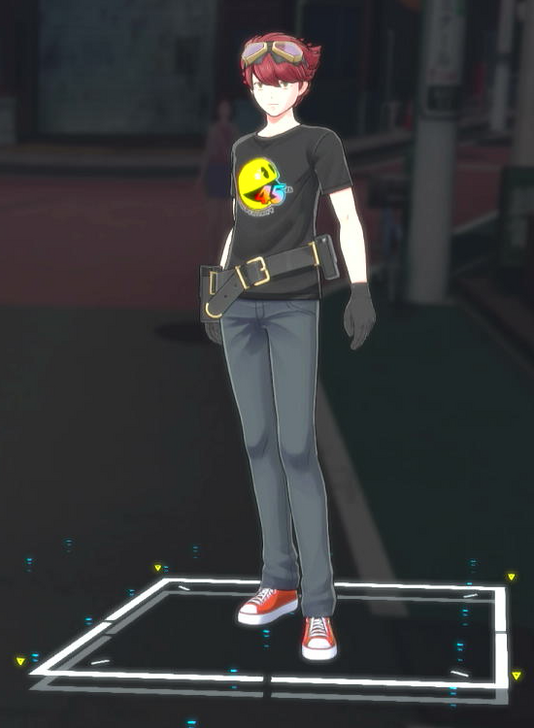 PAC-MAN 45th Anniversary T-Shirt Male Costume