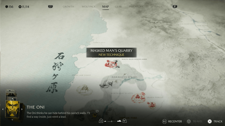 Masked Man’s Quarry Altar Map Image