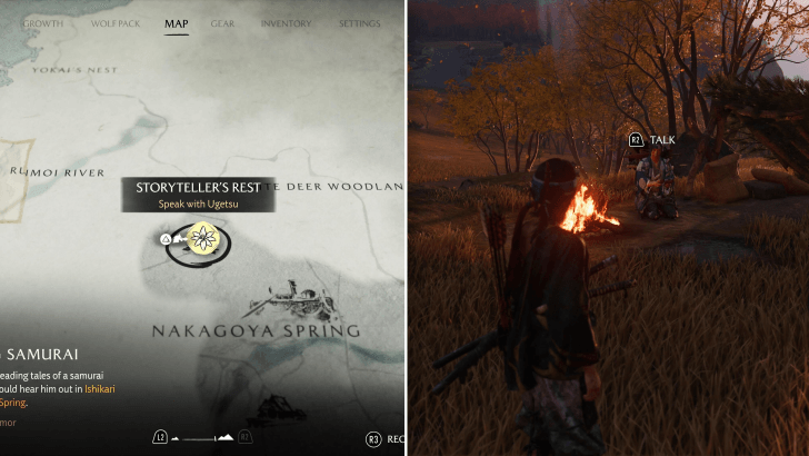 Find Ugetsu at Ishikari Plain to start the quest for the Armor