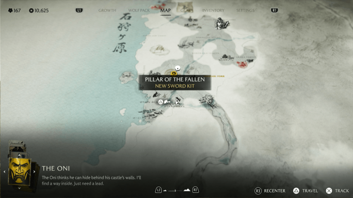 Otaru Hills Pillar Map Image