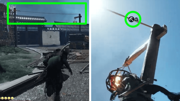 Grapple on the First Slackline