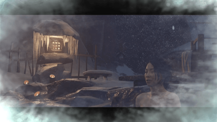 Reflect on a Hot Spring