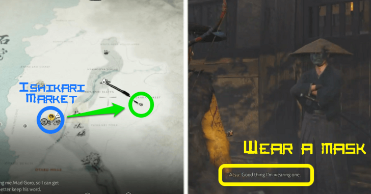 Talk to the Ronin at the Entrance of Oni Breath