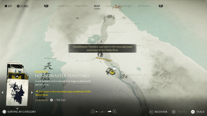 Houndmaster Toyotaro Location