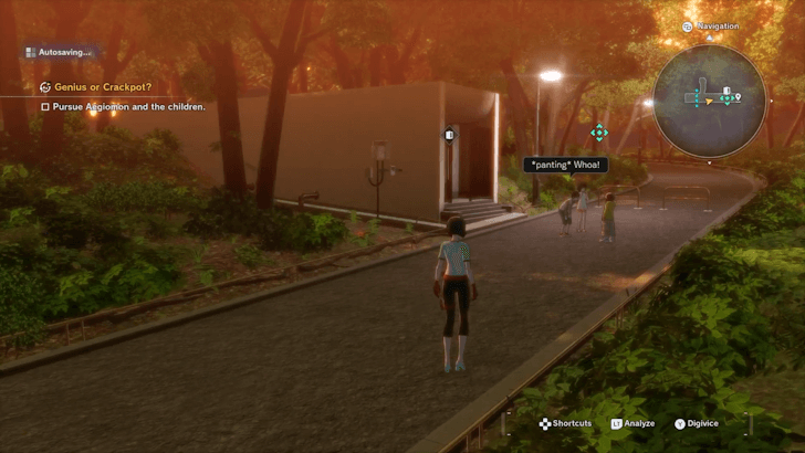 Pursue Aegiomon and the children