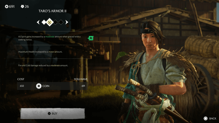 Ginji the Armorer Gear Upgrades