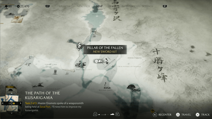 Niikappu River Pillar Map Image