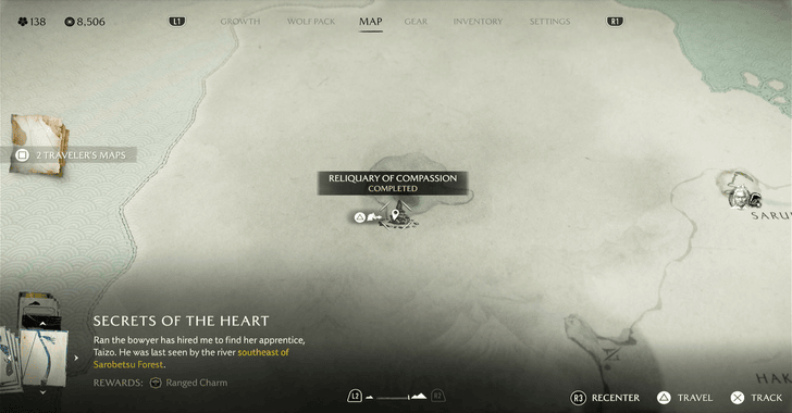 Reliquary of Compassion Map Image