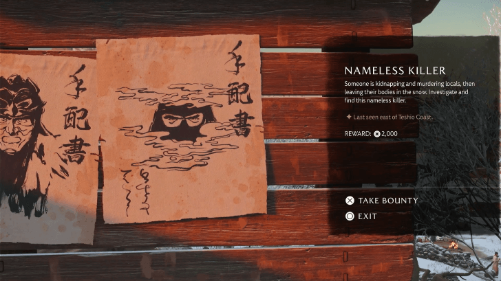 Nameless Killer Bounty
