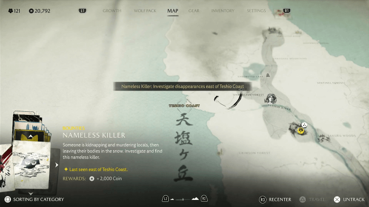 Nameless Killer Location