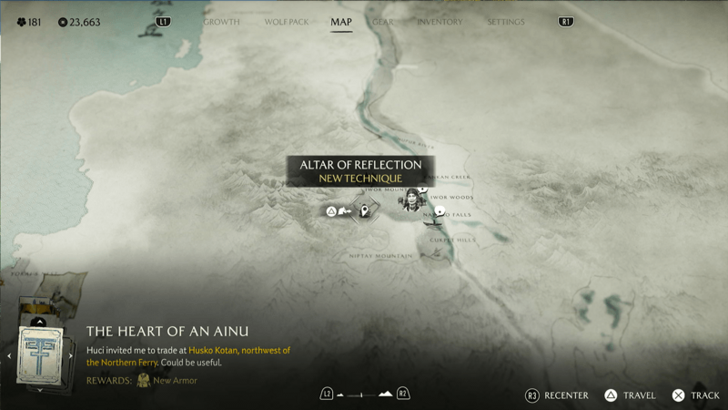 Iwor Mountains Altar Map Image