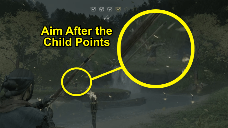 Aim After the Child Points