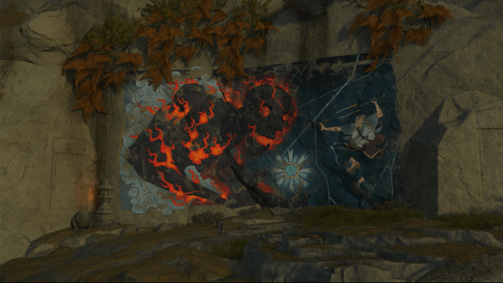 inFamous 2 Painting at Amber Respite Shrine