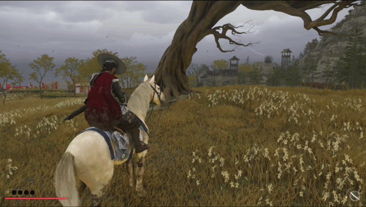 Ghost of Yotei White Deer Woodlands Overworld