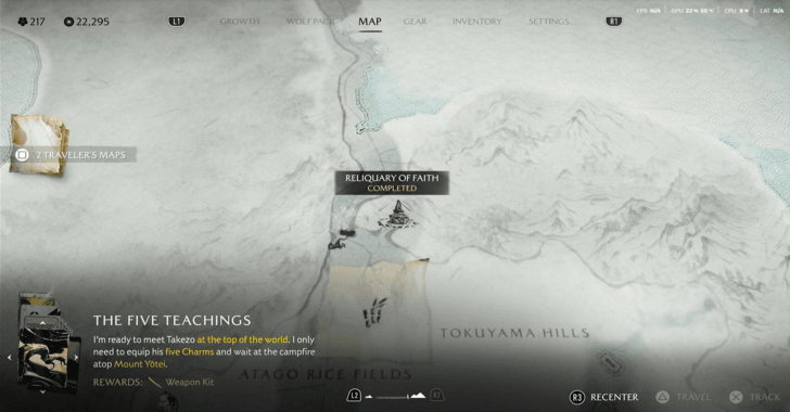 Reliquary of Faith Location