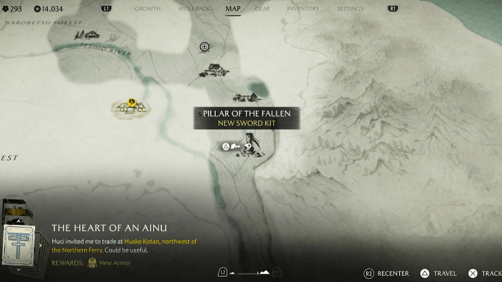 Sakuru Woods Pillar Map Image