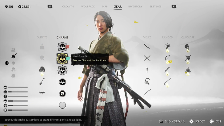 Takezo Duel Atop the Mountain Five Charms