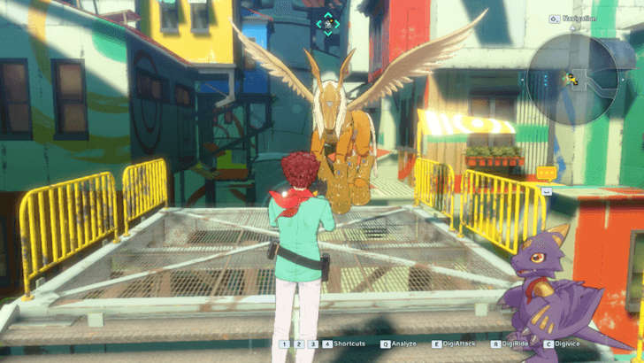 Meet Pegasusmon in Central Town Downtown