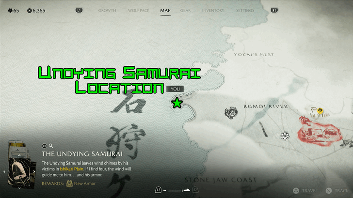 Ghost of Yotei Undying Samurai Location