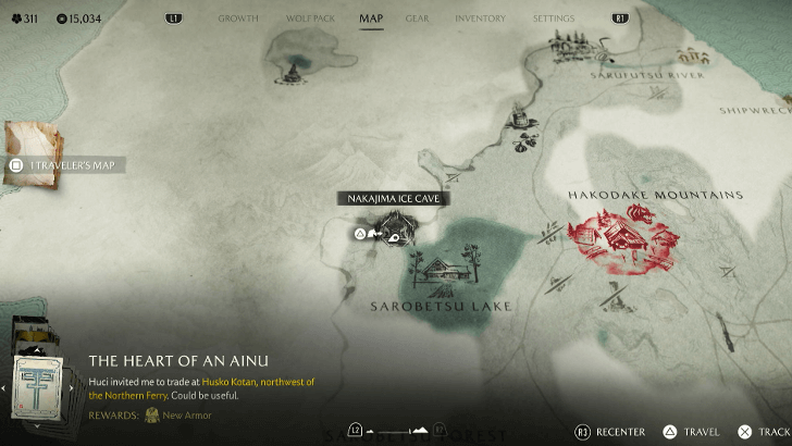 Nakajima Ice Cave Hideout Puzzle Box Map Image