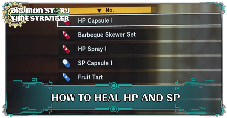 Digimon Story Time Stranger How to Heal HP and SP