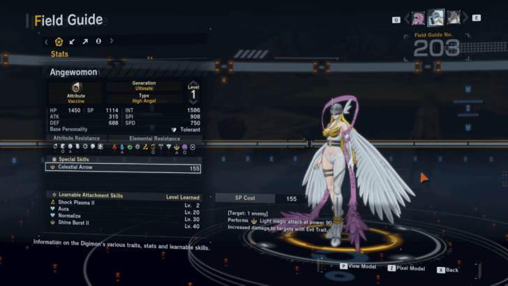 Angewomon Skills
