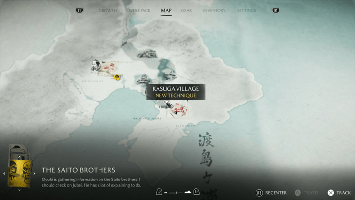 Kasuga Village Altar Map Image