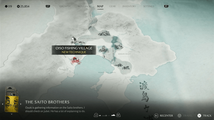 Oiso Fishing Village Altar Map Image