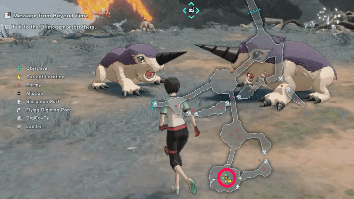 Message from Beyond Time Start Location