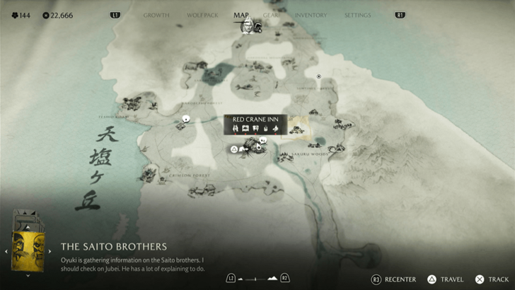 Teshio Ridge Merchant Map Image