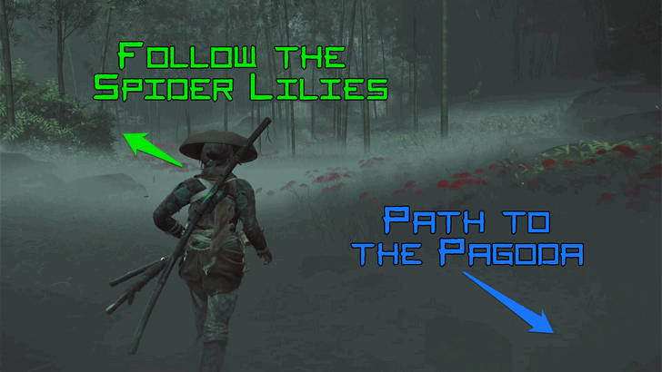 Ghost of Yotei Follow the Spider Lilies to the Graverobbers