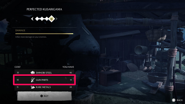 Ghost of Yotei - How to Use Gun Parts