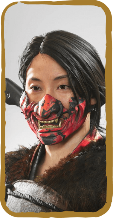 Beast of Flame Mask Image