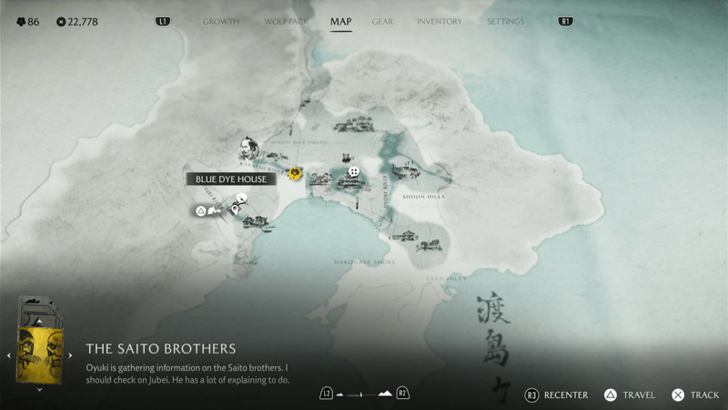 Blue Dye Merchant Map Image