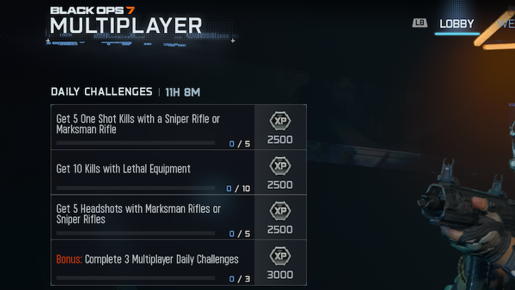 BO7 Daily Challenges