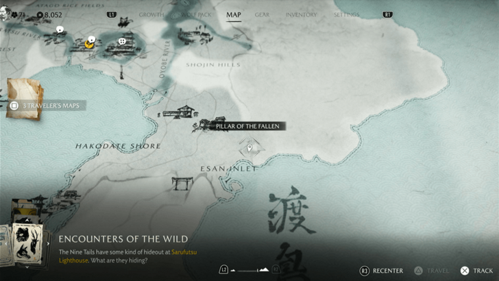 Esan Inlet Pillar Map Image