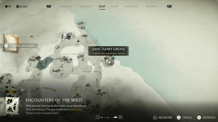 Sanctuary Grove Altar Map Image