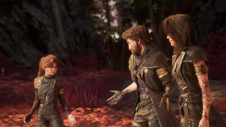 Expedition 33 team looking at each other