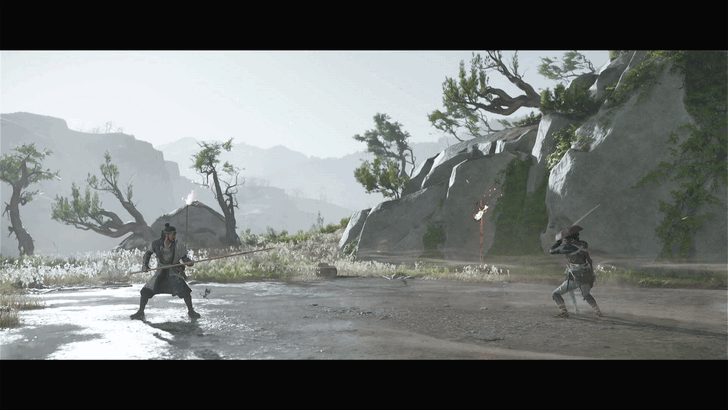 Ghost of Yotei Spar with the Yari Master